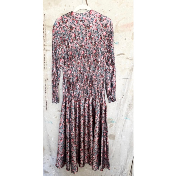 Vince Berry Blooms Pleated Shirt Dress - Picture 4 of 4